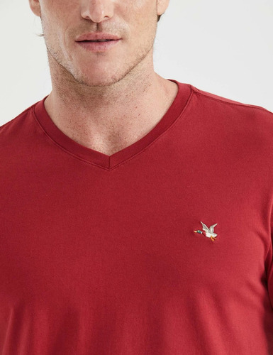 Camiseta Hombre Slim Chevignon 641f000 Rojo