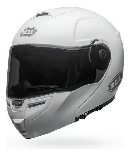 Capacete Bell Articulado Srt Modular Solid Gloss White Loja Cor Branco Tamanho do capacete 55-56