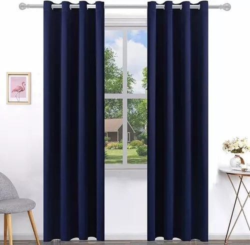 Cortinas Traslucida Bordado Para Salón 135*230cm 2 Paneles Blancas