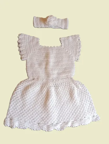Fotos de vestido store de crochê infantil