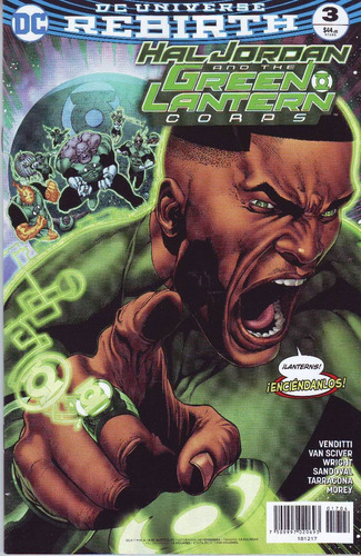 Comic Dc Universe Rebirth Hal Jordan And Green Lantern # 3