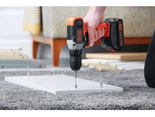 Taladro Atornillador Batería 20v 3/8'' Black Decker Bcd702c1
