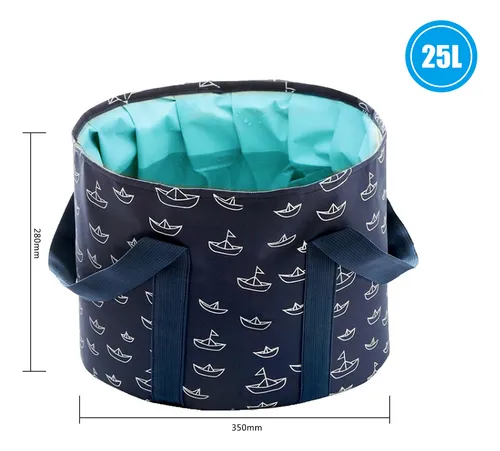 Lavabo De Baño Plegable De 25 L, Pedicura De Viaje Portátil