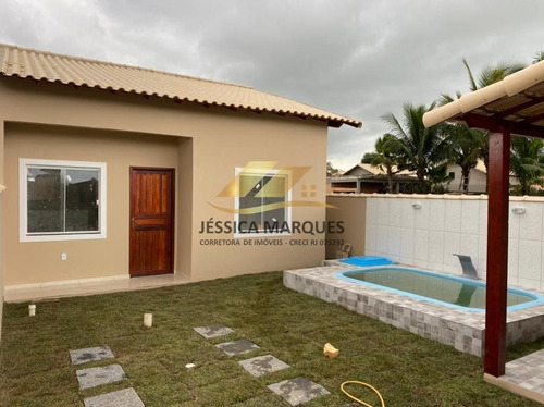 Imagem 1 de 9 de Casa 2 Quartos, Área Gourmet E Piscina Em Unamar - Jmc75-05