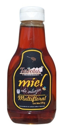 Miel De Abeja 100% Natural Squeeze 370 G 6 Pack