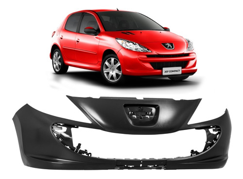 Paragolpe Peugeot 207 2008 2009 2010 2010 Sin Aux Plastico