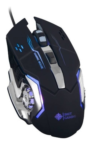 Gm08 - Mouse Gamer Cableado 7 Colores 6d Shot Gaming