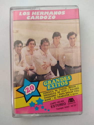 Cassette Los Hermanos Cardozo 20 Grandes Exitos