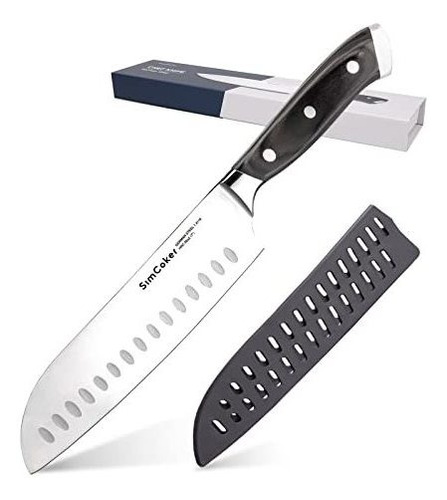 Cuchillo Santoku Ultra Filoso Mango Mader Acero Alemán 18cm