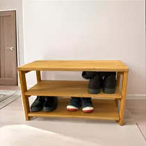 Comprar Zapatero Organizador Botinero De Madera + Patas Marrón Claro Marrón Claro