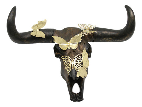 Toro Vaca Cráneo Cabeza Resina Colgante Pared Decoración