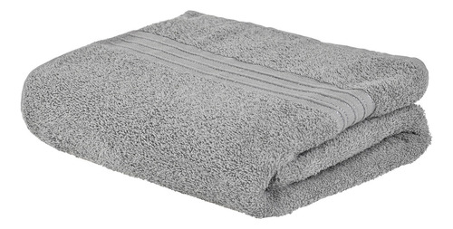 Toalla De Baño Grande Completo 100% Algodón Suave Absorbente Color Gris Gris