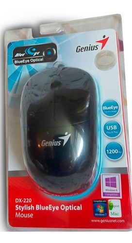 Mouse Genius Usb Optico Dx220 Stylish Blueeye