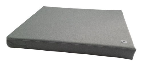 Funda Para Colchón Cama Perro Antidesgarro Mascota 90x60x10 Color Gris Jaspeado