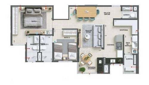Imagem 19 de 22 de Apartamento Com 2 Dormitórios À Venda, 94 M² Por R$ 697.000,00 - Vila Léa - Santo André/sp - Ap12078