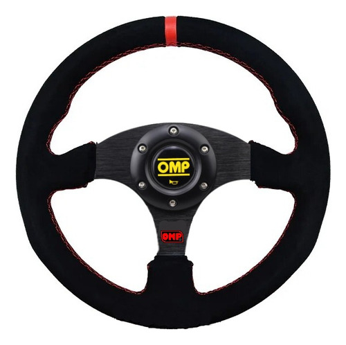 Volante Deportivo Omp Mango Gamuza Plano Auto Karvas