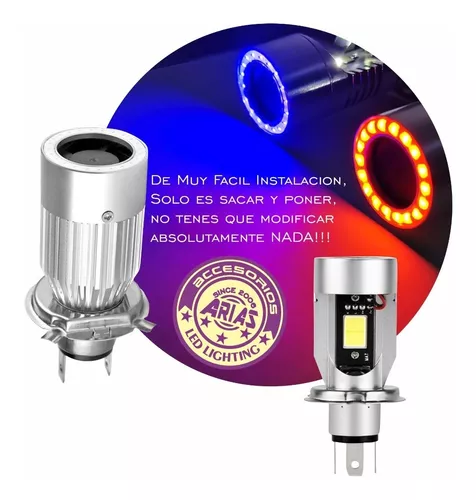 Lámpara Bi LED H4 ventilada especial Moto y Escúter - Tecnología «todo en  uno»