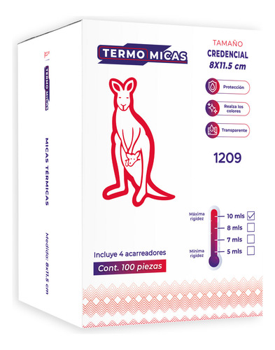 Micas Térmicas Tamaño Credencial 10ml (8 X 11.5cm) 100 Piezas