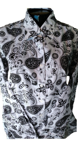 Camisete Smith Brothers Floral Ref 1300 Branco Com Preto