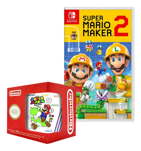 Super Mario Maker 2 Nintendo Switch Y Taza 4