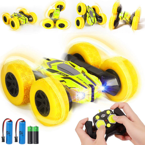 Carro De Control Remoto Deriva Rotación De 360 Grados Con Música Y Luz Color Amarillo ZL-928-7 CNZLING