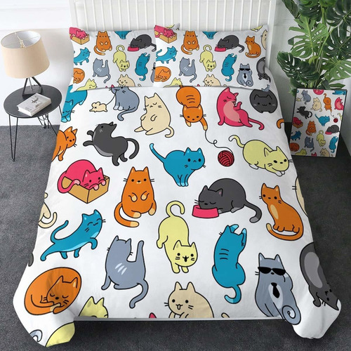 Juego De Ropa De Cama Para Gatos Para Niñas, Juego De ...