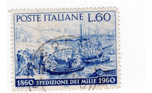 Lt1895. Estampilla De Italia, 1960