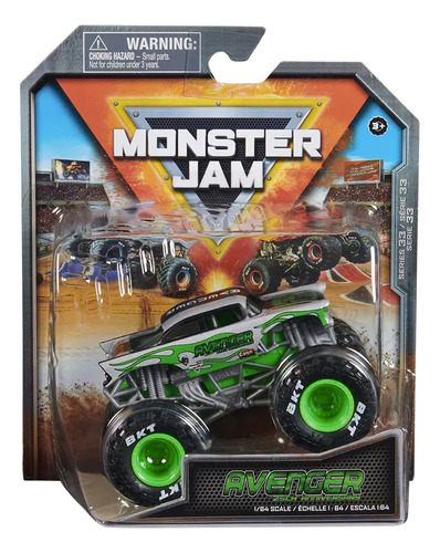 Monster Jam Escala 1:64 Avenger Camión Monstruo De Metal
