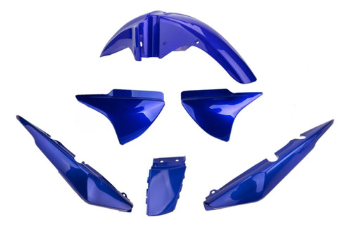 Kit Plasticos Honda Cg Titan 150 Hasta 2015 Azul Mtc