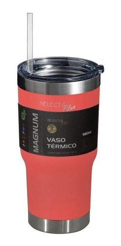 Vaso Termico C/sorbito 560ml Ac.inox Coral