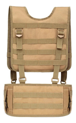 Chaleco Hunting Molle  Cinturón Táctico Acolchado Con Bolsa