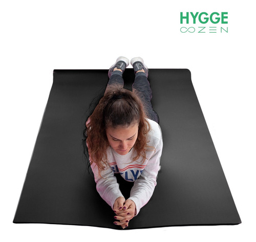Imagen 6 de 10 de Mat Yoga Súper Ancha Xxl Colchoneta Bicolor Tpe 6mm + Funda