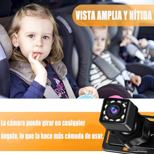 Cámara Coche Bebé Asiento Trasero 1080p Con Visión Nocturna