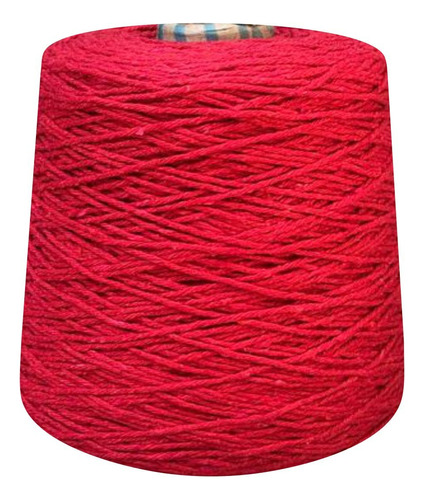Barbante Colorido Número 4 Fios Para Crochê 1 Kg Prial Cor Vermelho