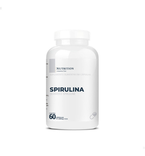 Suplemento Nutrition Labs Spirulina Sabor Sem Sabor X 60 Un
