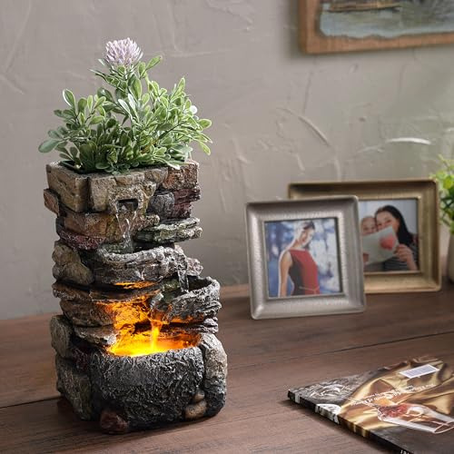 Fuentes De Interior Pequeñas De Mesa Con Cascadas De Agua, F