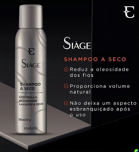 Shampoo A Seco Eudora Siàge 150ml