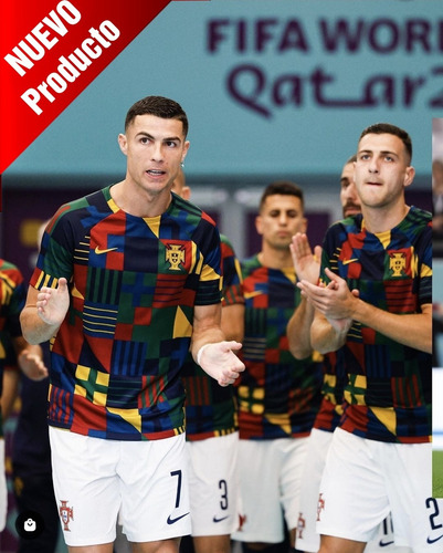 Imagen 1 de 5 de Camiseta Portugal Pre-match Mundial Qatar 2022