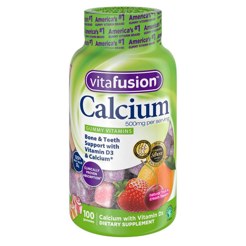 Calcio En Gomas 500mg 100 Unidades Vitafusion