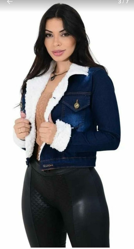 Jaqueta Jeans Moda Feminina Destroyed De Qualidade