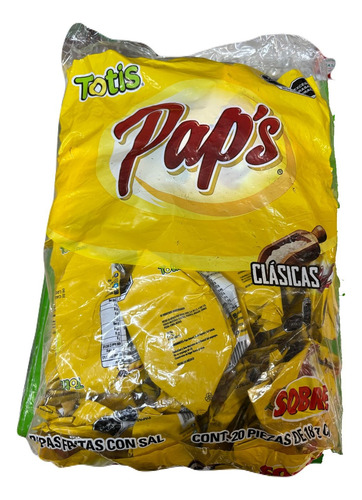 Totis Papas Fritas Saladas 360g 20pz