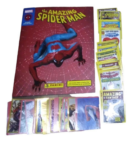 Album Figuritas Panini Spiderman Completo + 60 Cartas