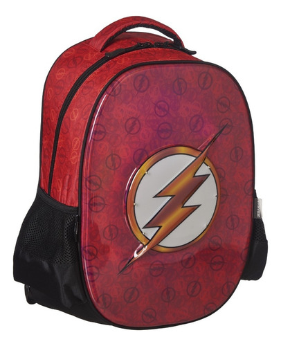 Mochila Primaria Justice League Speed Light Color Rojo