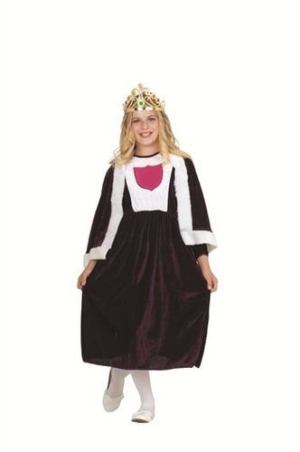 Disfraz Para Niña Reina Real Talla M (8-10) Halloween