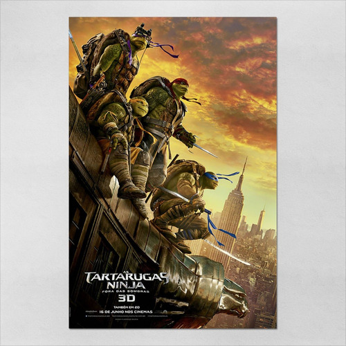 Poster 60x90cm Tartarugas Ninjas Teenage Mutant Turtles 93