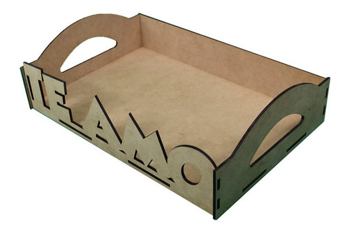 10 Charolas Desayunador Te Amo Mdf 3mm