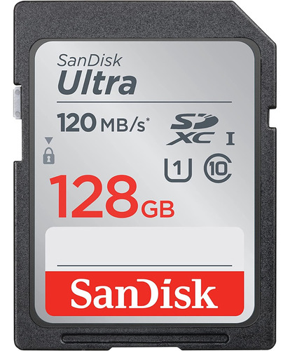 Sandisk 128gb Ultra Sdxc Uhs-i Memory Card - 120mb/s, C10