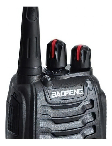 Kit 2 Radios Baofeng Bf-888s Walkie Talkie Alcance Hasta 5km Negro Uhf