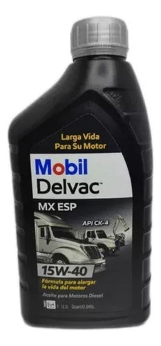 Aceite Mobil 15w-40 Mineral Para Vehículos A Gasoil