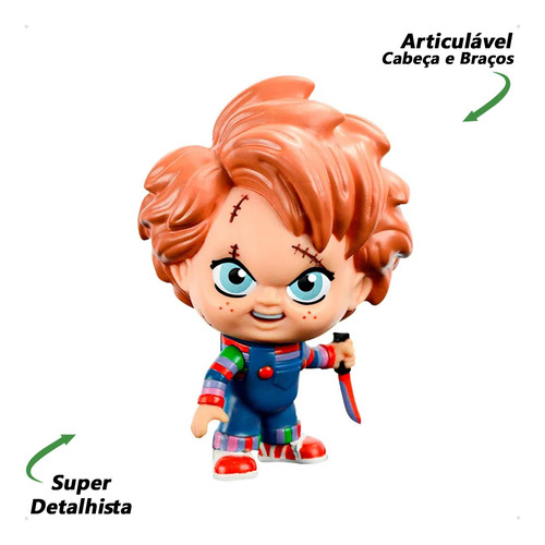 Coleção 3 Bonecos Terror Chucky Annabelle Freira Fandom Box